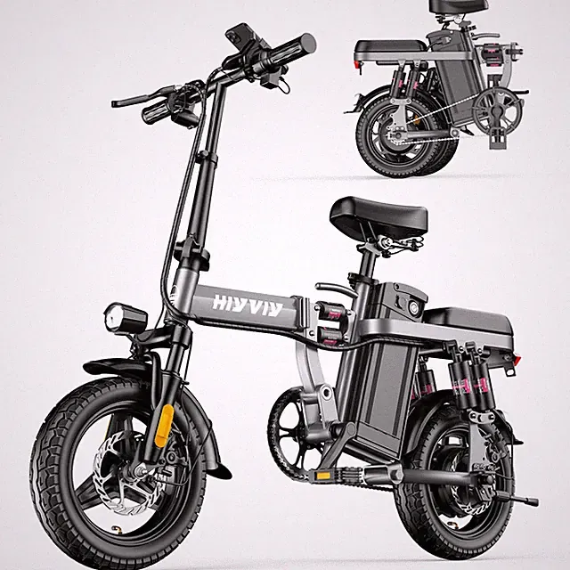 10 Shock Absorber Folding Electric Bike Peak 700W Motor 480Wh 20mph Speed E-bike