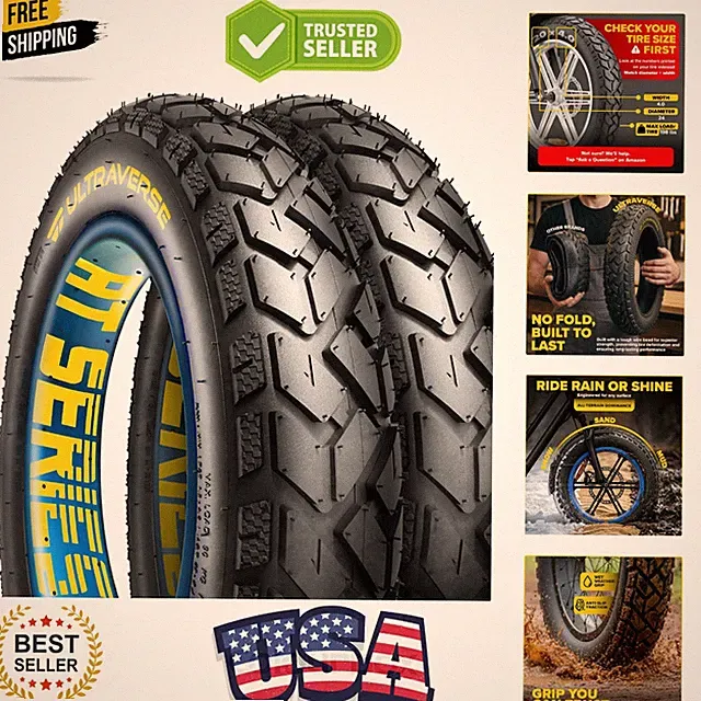 20x4 E-Bike Fat Tire - Robust, High-Performance 20inch Fat Tyre for MTB and E...