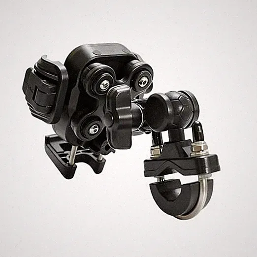 Anti-Vibration Motorcycle Phone Mount with Anti-Theft Lock - Bike Phone Holder