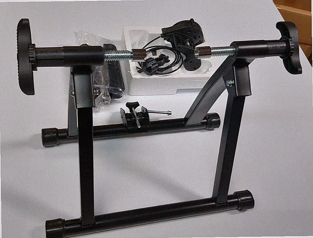 BalanceFrom Bike Trainer Stand Alloy Steel Bicycle Exercise Magnetic Stand Black