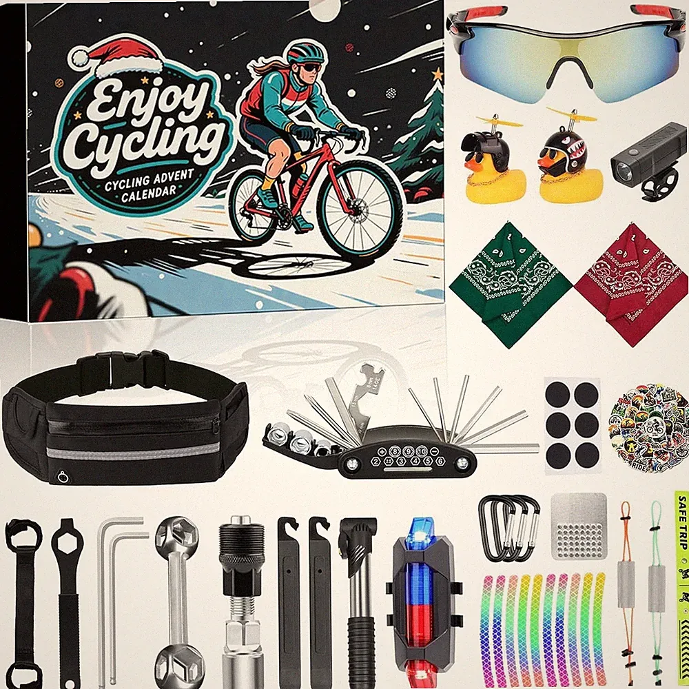 Bicycle Cycling Advent Calendar 2025, Christmas Advent Calendar for Cyclists