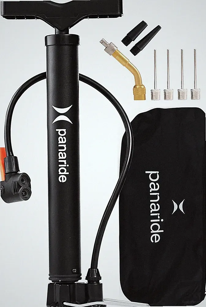 Bike Pump Floor, Advanced Bike Tire Inflator, Bicycle Hand Air Pump with Dual Pr