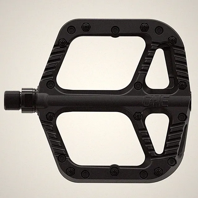 Composite Pedals, Black – Lightweight, Durable Flat Bike Pedals for Mountain...