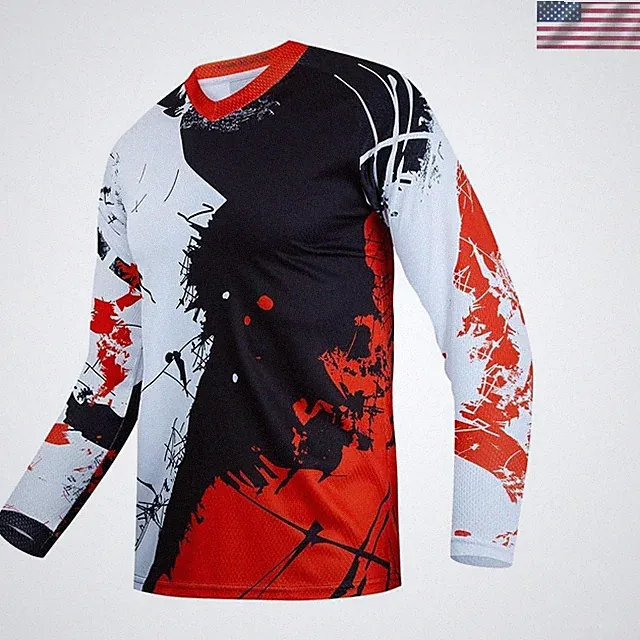 Dirt Bike Jersey for Youth, Kids Mountain Bicycle Shirt Long Sleeve for Motor...