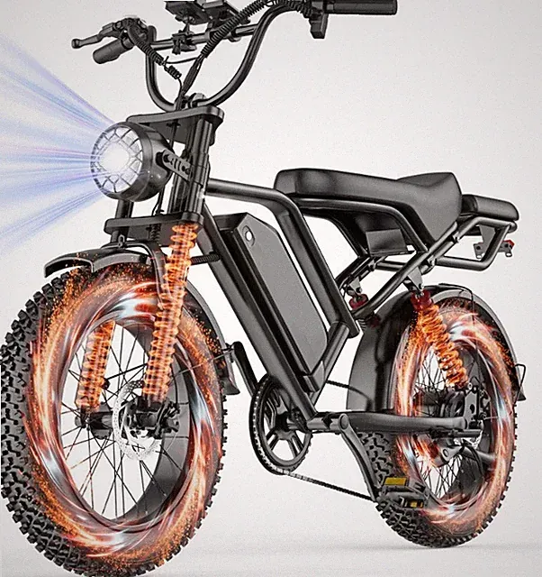 Electric Bike Adults 20 X4.0 Fat Tire, 48v 18AH Off-Road E Bike, E-Mountain Bike