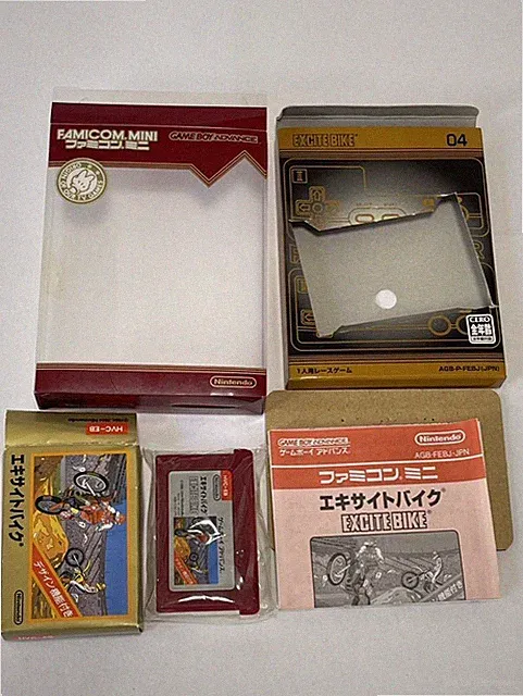 EXCITE BIKE Nintendo Gameboy Advance Game Boy GBA w/ Box manual Japanese
