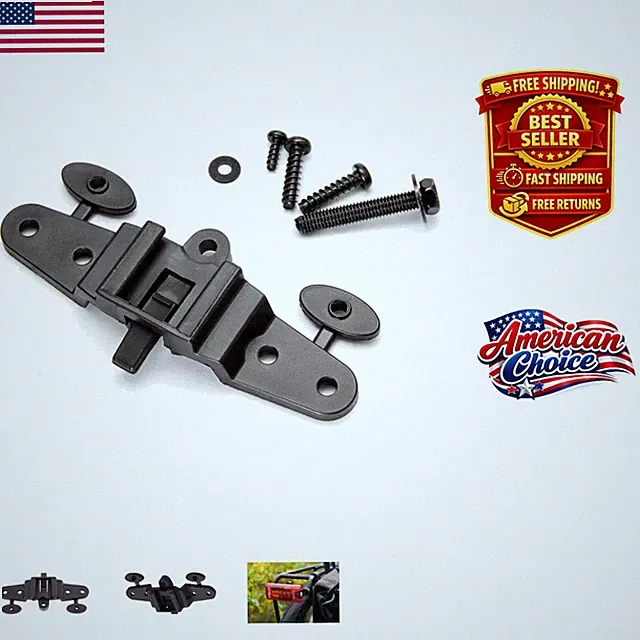 Lightweight Black Rear Rack Safety Light Bracket for Urban & Touring Bicycles