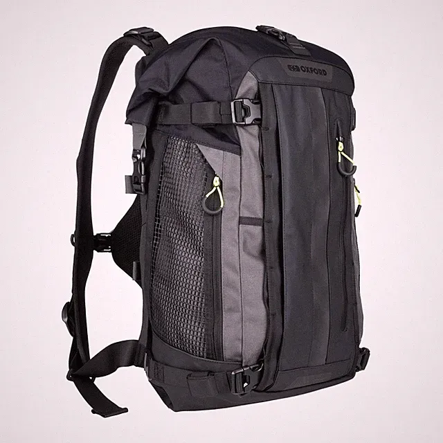 Oxford Atlas B-30 Advanced Motorcycle Backpack Waterproof Bike Tour Bag Charcoal