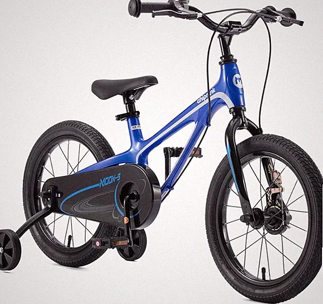 RoyalBaby Magnesium Alloy 16 inch Bike Moon Color is Blue Training Wheels