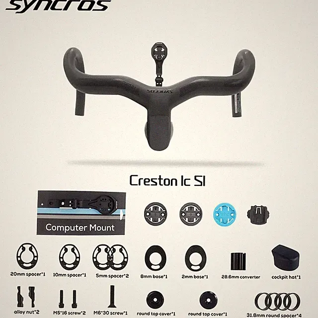 Syncros Carbon Fiber Road Bike Internal Cable Routing 31.8mm 28.6mm Conveterr