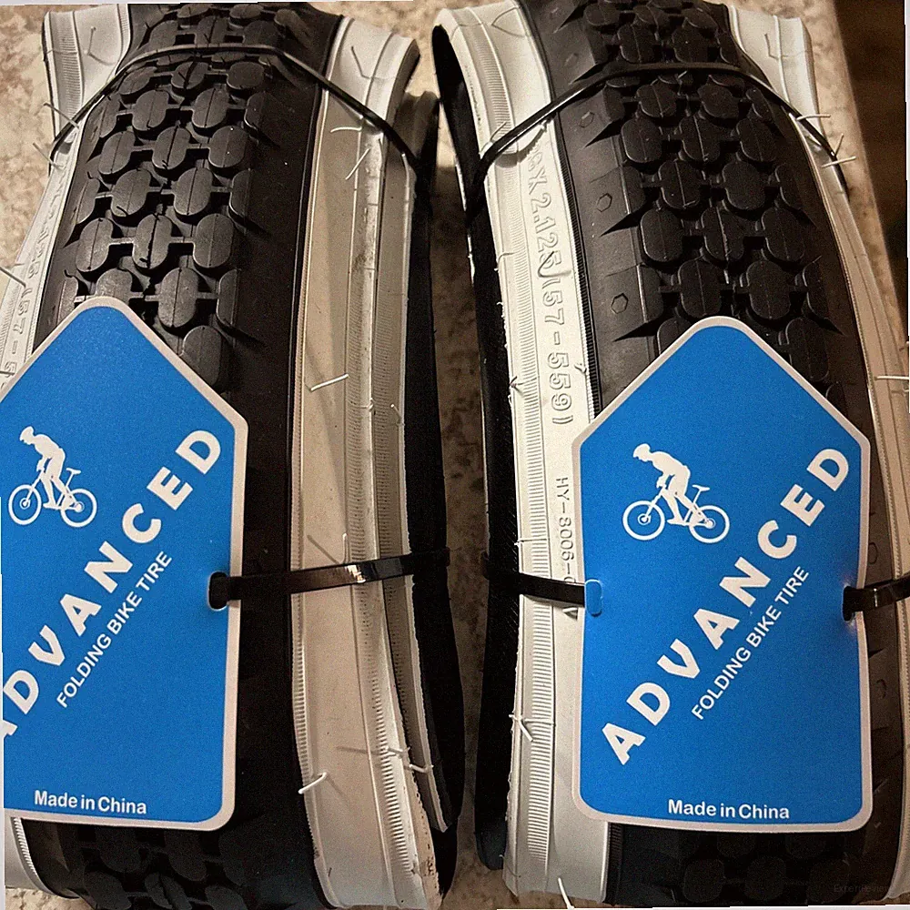Two tires - Advanced Folding Bicycle Tire Mountain Bike Tire 26”x 2.125” Black