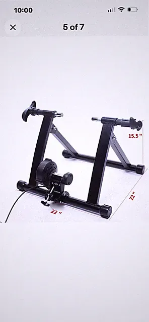 Unbranded Bike Trainer Stand Steel Bicycle Exercise Magnetic Black Open Box New