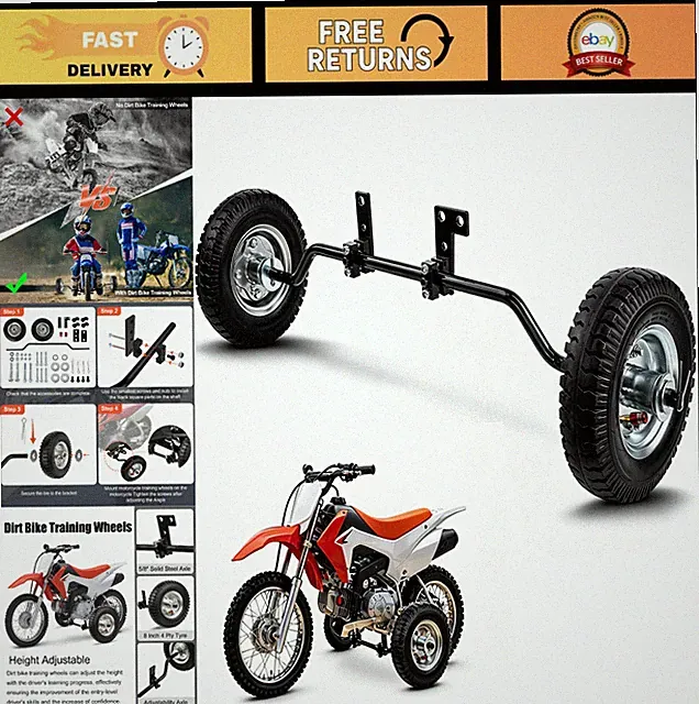 Universal Dirt Bike Training Wheels for 50cc 49cc Kids | Easy Install & 10-Year
